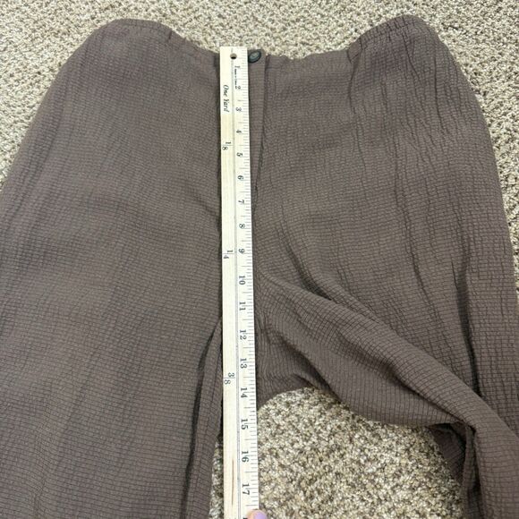 J. Jill Linen /Rayon 2 Pce Set Jacket & Pants in M 10 Brown Seersucker Lagenlook - Picture 16 of 16